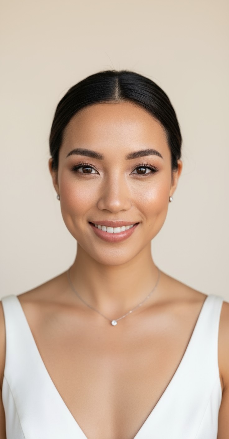 After Simple Bridal Bun